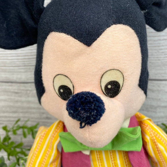 VINTAGE 1970's Mickey Mouse Plush Doll - Picture 3 of 10